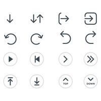 Button Icon for Web and Apps vector