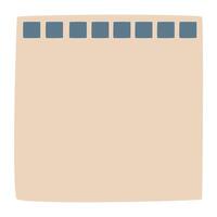 Blank paper memo notes design vector
