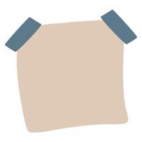 memo messages, notepaper design vector