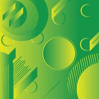 Abstract green gradient geometric shape circle background. Modern futuristic background. Can be use for landing page, banners, headers, presentations, and wallpaper backgrounds vector