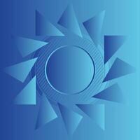 Motion circle with triangle shape abstract background Mosaic and circle lines. vector