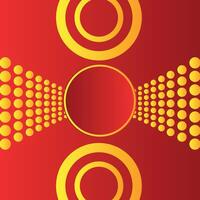 Colorful red and yellow gradient circle background. Modern futuristic gradient red abstrac fluid shape background vector