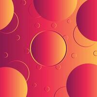 Abstract geometric background with red and yellow gradient circles vector