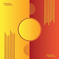 Pop art retro comic. Yellow and red background. Versus lightning blast halftone dots. Cartoon vs. vector