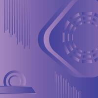 Purple abstract background with curves - Trendy geometric design vector