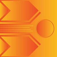 Abstract orange and red gradient geometric shape circle background. Modern futuristic background. Can be use for landing page, banners, headers, presentations backgrounds vector