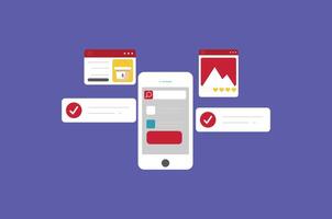 Online communication, isometric business network communication and analysis vector