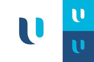 Letter U simple icon logo business design isolated vector