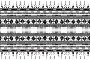 Black and white Abstract Geometric ethnic Pattern. vector