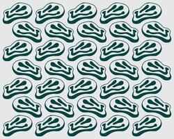 Melted smile face mask pattern background illustration fabric textile design fashion print art editable vector