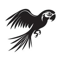 Parrot Logo Image. Simple modern parrot logo design inspiration on white background vector