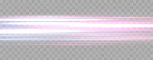 Speed rays, light neon flow, zoom in motion effect, blue and pink glow speed lines, colorful light trails, perspective stripes. Abstract background, illustration. vector