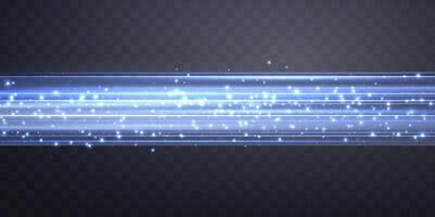 Speed rays, light neon flow zoom in motion effect, blue glow speed lines vector