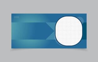 template banner with image space vector