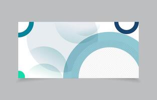 template banner background with image space vector