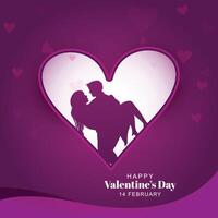 Happy valentine's day love card design vector