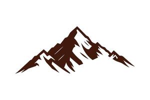 mountain icon, illustration of a mountain range vector