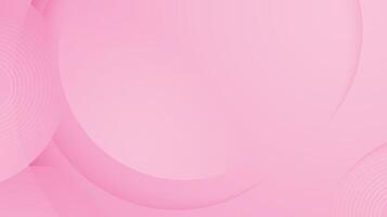 Abstract pink background with circle and line. Valentine pastel banner background. vector
