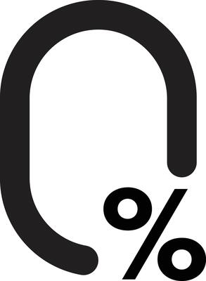 Zero fees icon isolated on white background . Zero percent icon