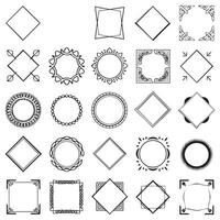 A collection of frames vector