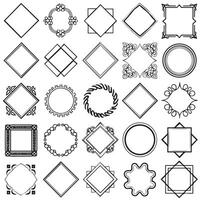 Frame design collection vector