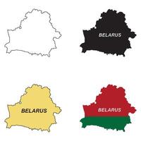Map of Belarus vector