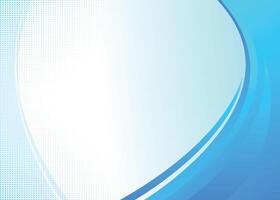 Blue backdrop template with gradient wave vector
