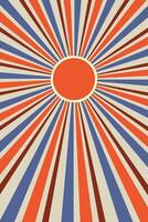sunburst retro background, abstract sunburst vector