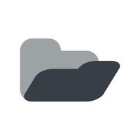 Simple icon open folder vector