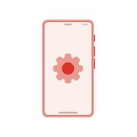 Simple icon smartphone, customization vector