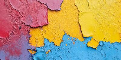 Random Pattern Sponged Paint Texture Top View photo