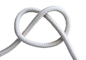 rope knot isolated on white background photo