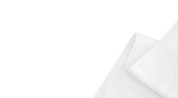 copy space with white clean towel photo