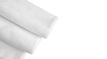 white towel fold decoration for copy space background photo