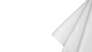 stack of white clean towel for copy space photo