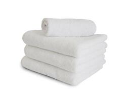 stack of spa towel isolated photo