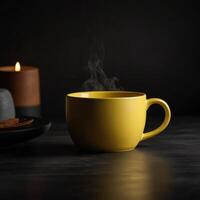 ceramic mug color photo
