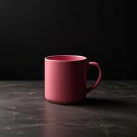 plain pink mug photo