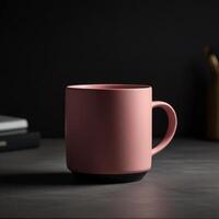 plain black mug photo