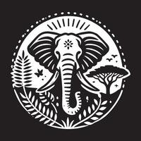 Elephant with Wings, a Symbolic Design vector