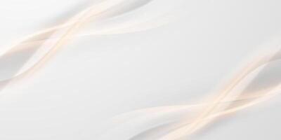 Abstract white background with curved lines vector