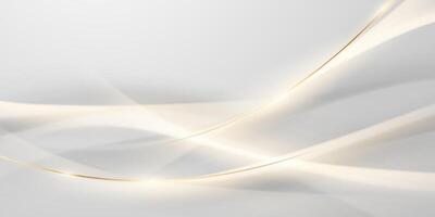 Abstract white background with a curved line vector