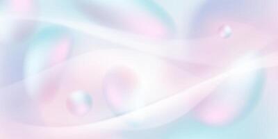 Abstract background with pink and blue waves vector