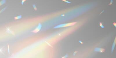 Rainbow light background with confetti vector