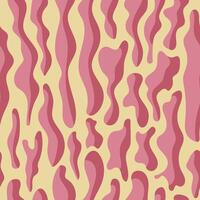 seamless pattern with abstract spots of pink color on a pastel background vector