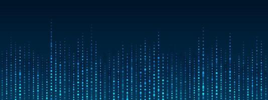 Blue neon glowing connect lines and dots abstract background vector