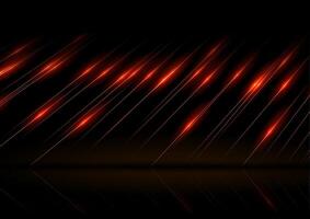 Orange minimal lines abstract tech background vector