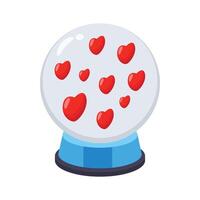 Take your hands on this amazing icon of snow globe in modern style. vector