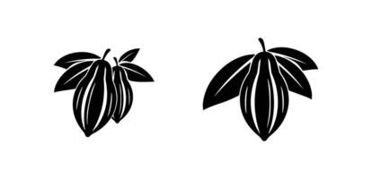 chocolate logo and cocoa icon and design nut vector