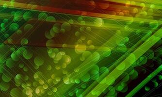 Abstract colorful circular bokeh background with lines pattern. vector